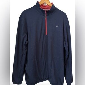 Aspen navy performance 1/4 zip jkt w 2 frnt zp pckts MN XL preppy golf outdoor